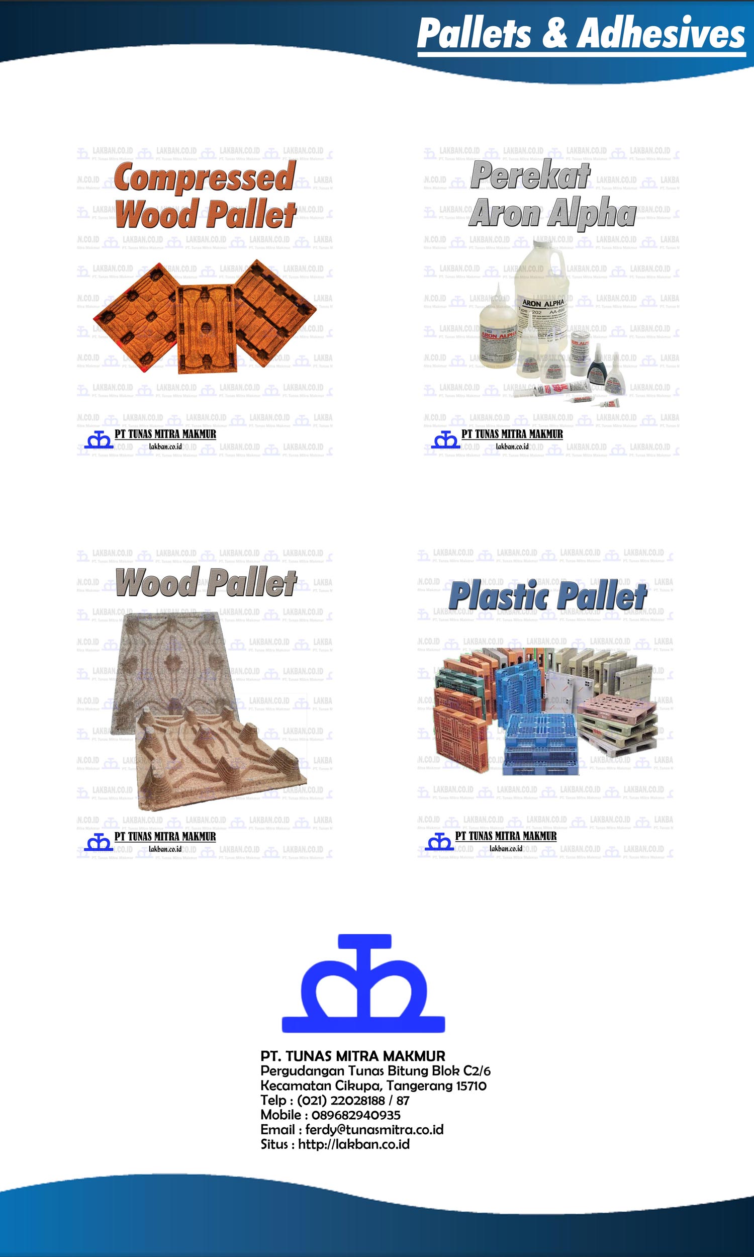 Katalog Produk Pallets & Adhesives dari PT. Tunas Mitra Makmur