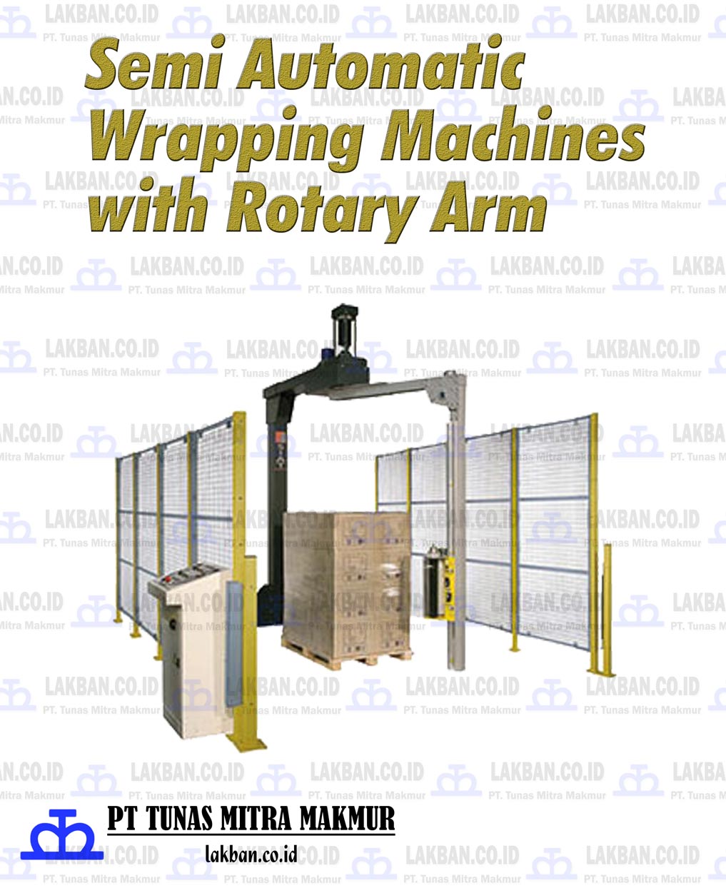 Jual Semi Automatic Wrapping Machines dengan Rotary Arm