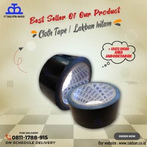 Jual Cloth Tape Lakban Kain Harga Lakban Hitam Besar