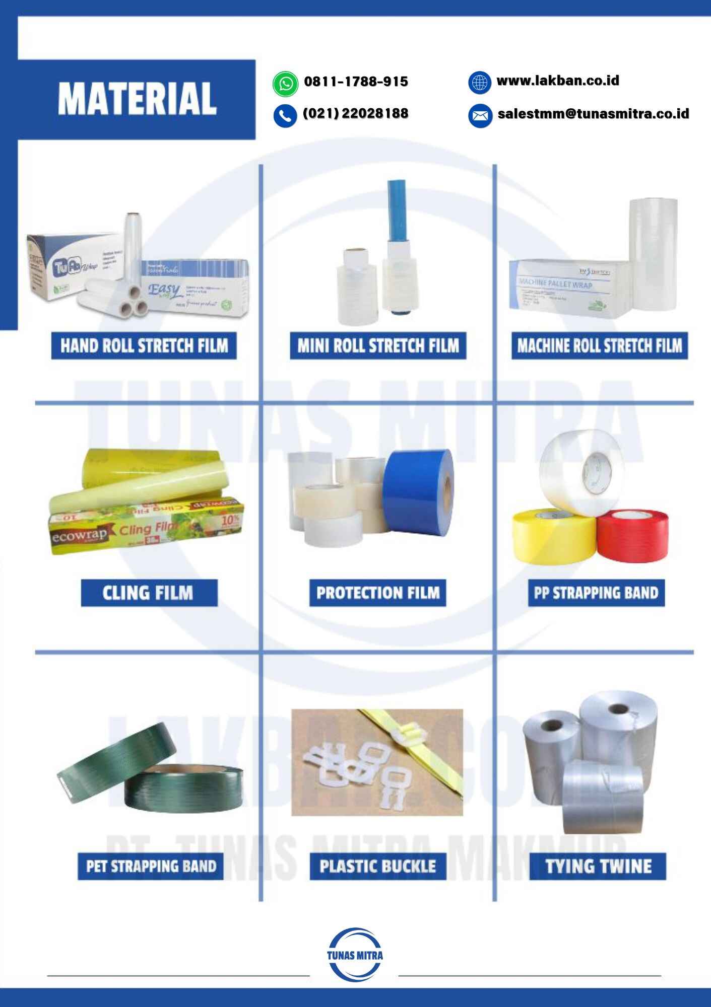 Katalog Produk Packaging Material dari PT. Tunas Mitra Makmur