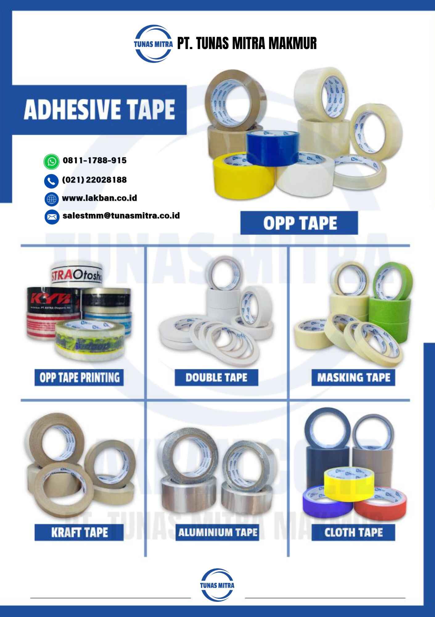 katalog produk packaging tapes pt tunas mitra makmur