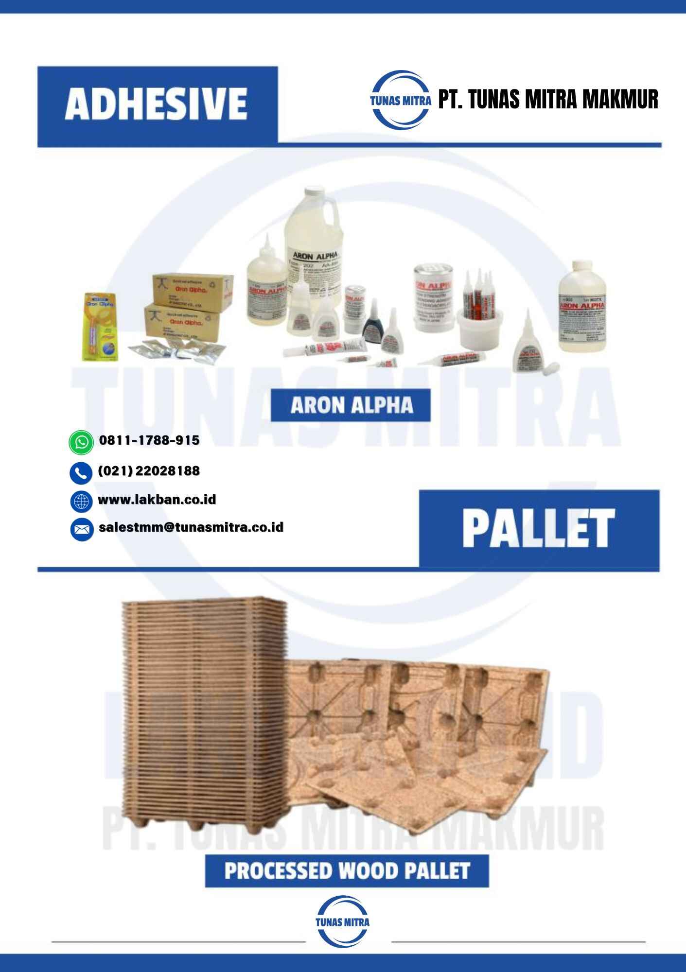 Katalog Produk Pallets & Adhesives dari PT. Tunas Mitra Makmur