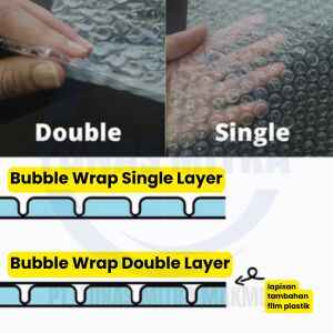 perbedaan bubble wrap single double layer