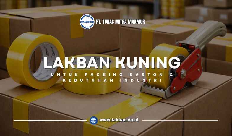lakban kuning untuk packing karton dan industri