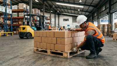 Siapkan Pallet dan Susun Produk